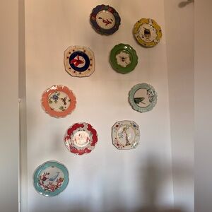 Anthro Lou Rota Animal Plate Collection (9) – Koi, Owl, Narwhal, Bee & More 🐦✨